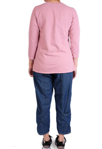 Cynthia Ashby - Fitted Three Quarter Sleeve Top