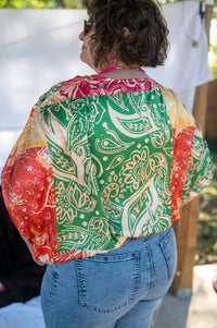 Flying Tomato - Printed Woven Top