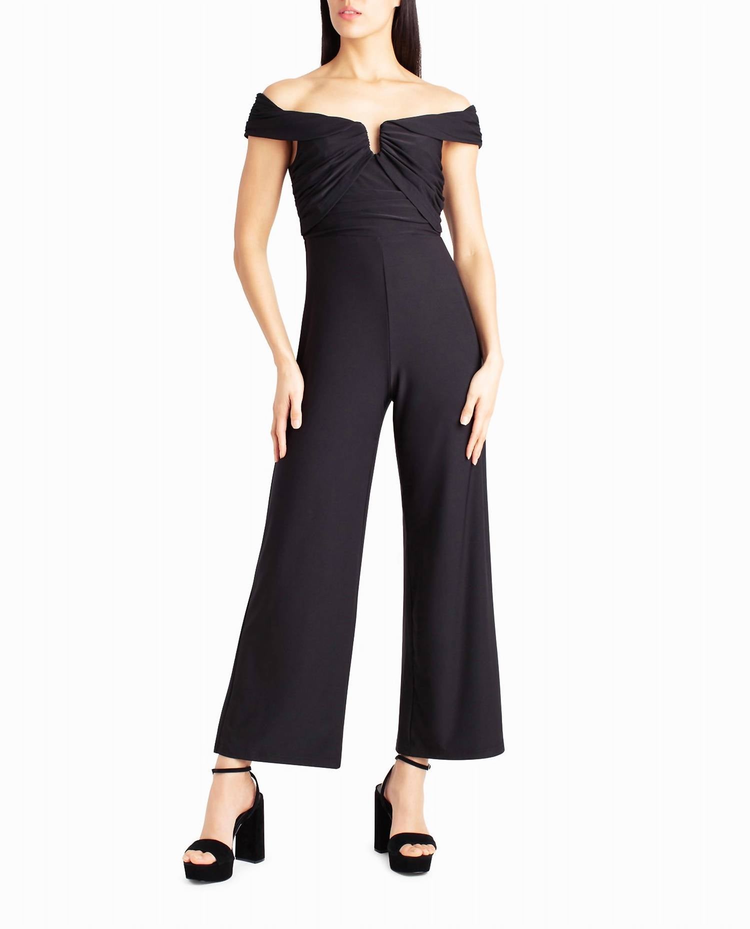 Nicole Miller - Whitney Off-The-Shoulder Jumpsuit