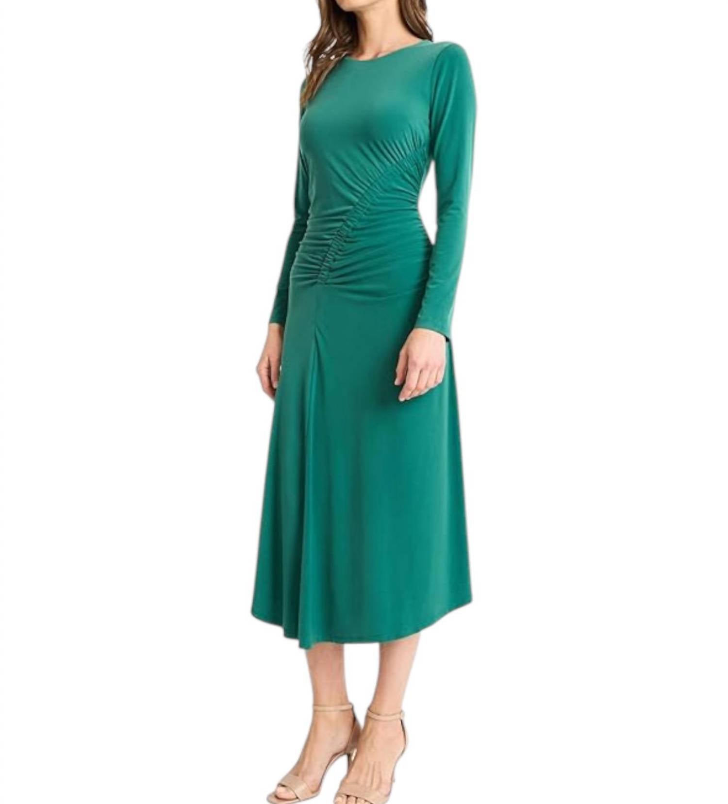 Maggy London Women's Asymmetric Gathered Dress