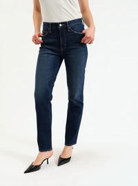 Daze - Smarty Pants High Rise Slim Straight Jeans