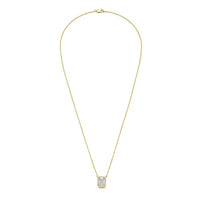 Diana M Jewels - 2.00 Cts Lab Grown Emerald Bezel Pendant Necklace - Classic