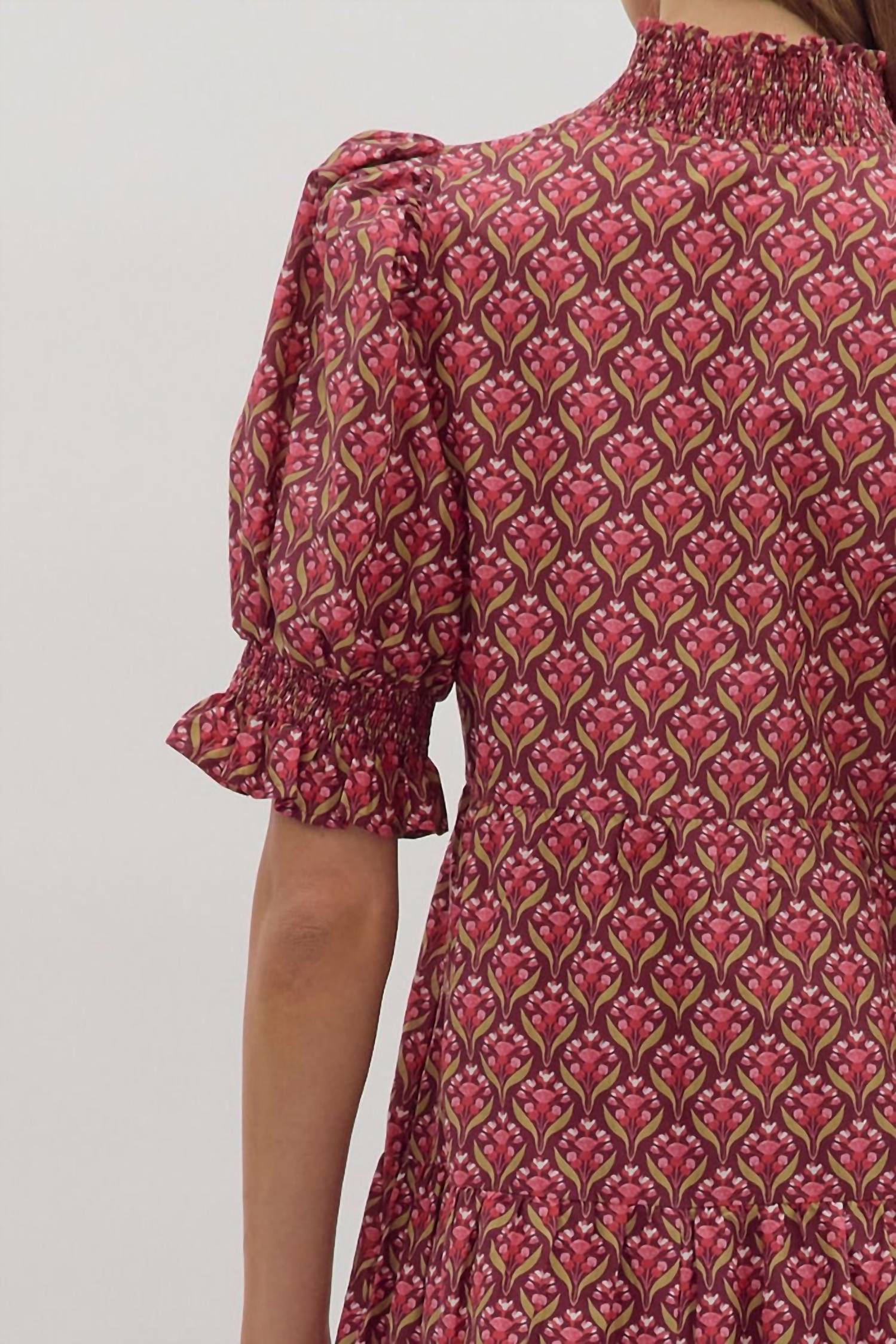 Entro - Botanical Midi Dress
