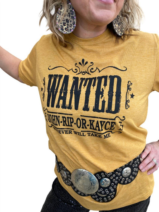 Wanted TV Show Graphic Tee