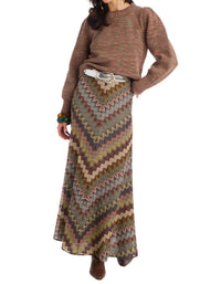 ALLISON NEW YORK Charlotte Knit Puff Sleeve Sweater in mocha - women's sweater - view 5