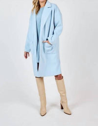 Sadie & Sage Hayley Open Coat in blue - women's jacket