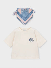 Mayoral - Printed Scarf T-shirt