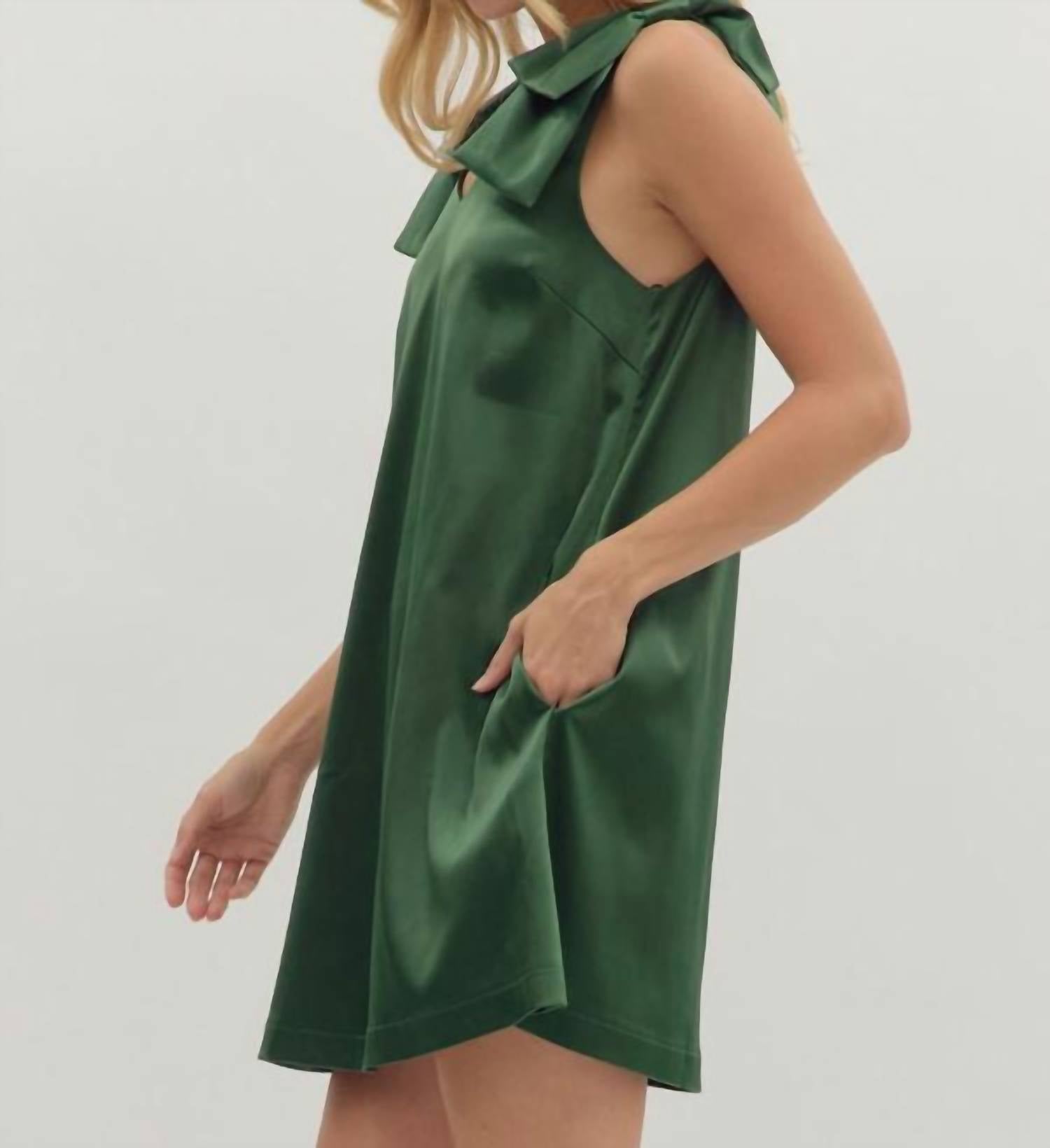 Entro - Bow Mini Dress