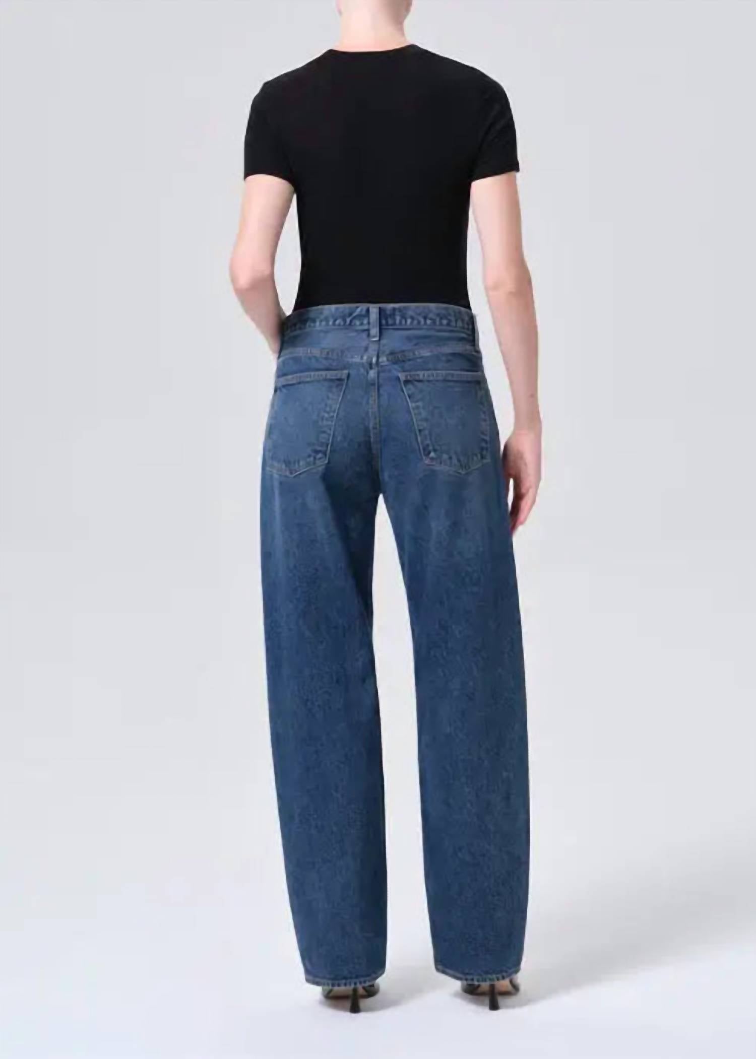 AGOLDE Criss Cross Jean in form - women's jeans - alternate view