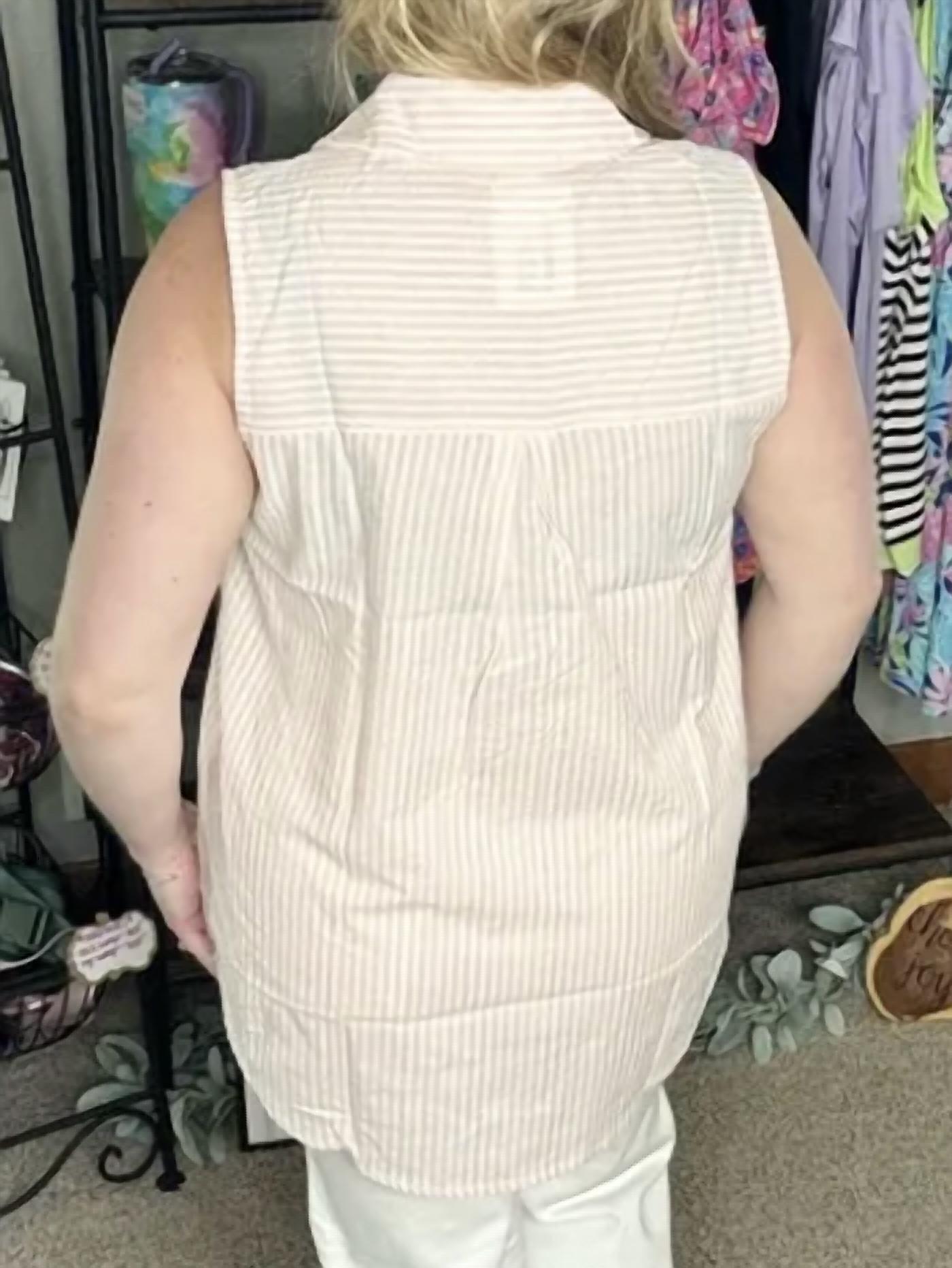 Sew In Love - Ivory Breezy Days Sleeveless Top