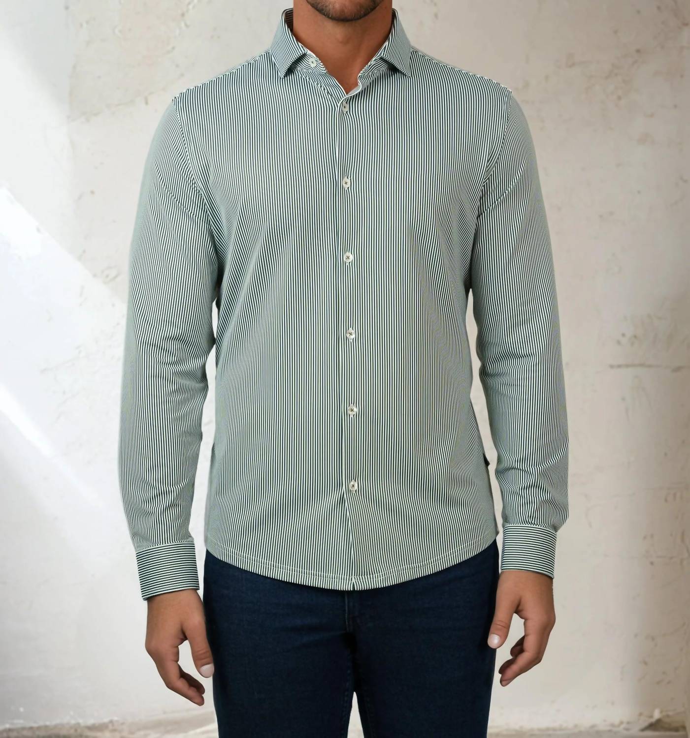 Stone Rose - Apex Estate Microstripe Shirt