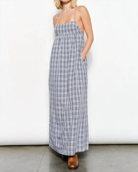 Pretty Garbage - Flora Plaid Maxi Dress