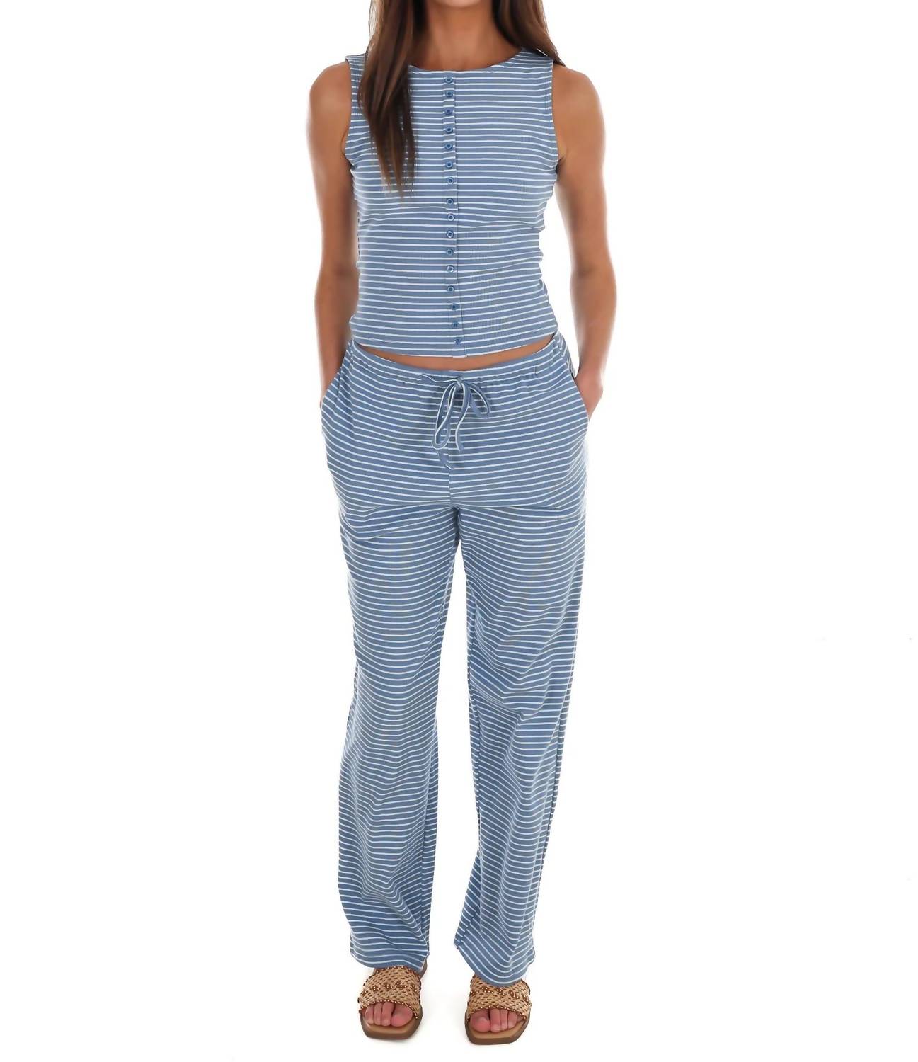 Bailey Rose - Women's All That And More Stripe Pants