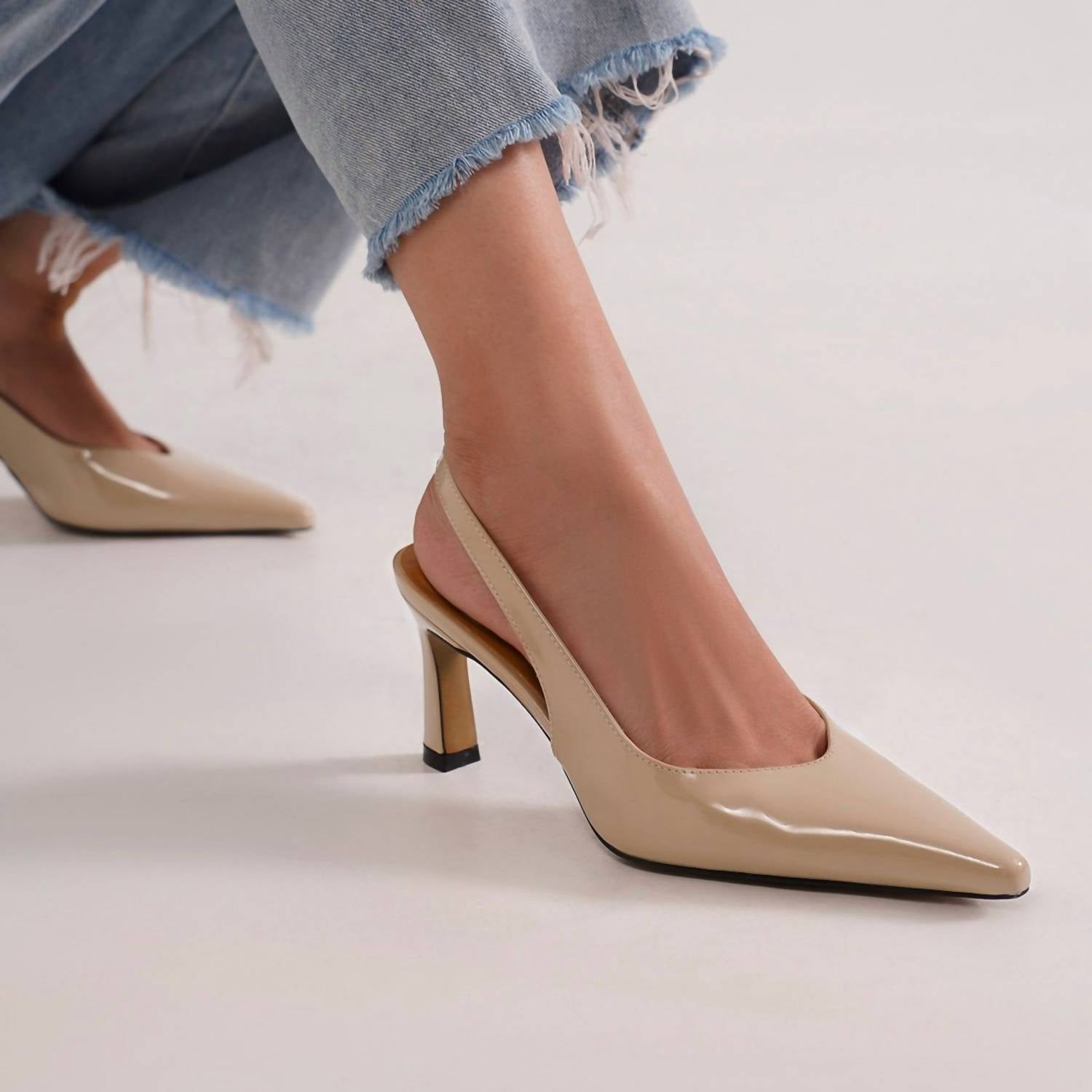 Beast Fashion - Women's Trinee Slingback Pumps