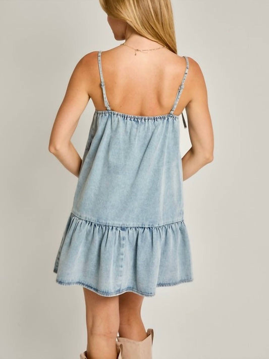 Ee:Some - Dreaming Of Denim Mini Dress