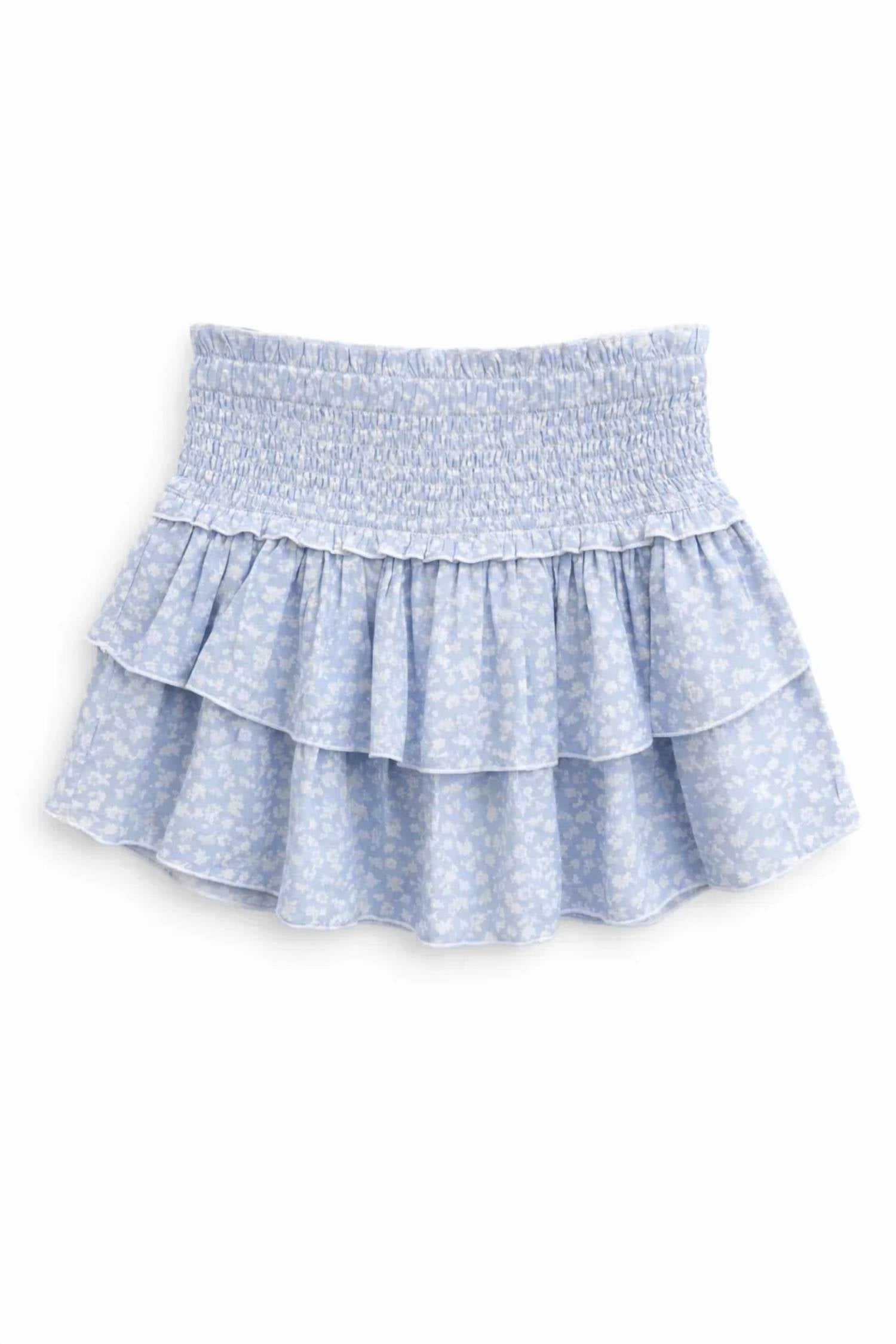 Katie J Nyc - Girl's Bianca Printed Tiered Ruffle Skirt