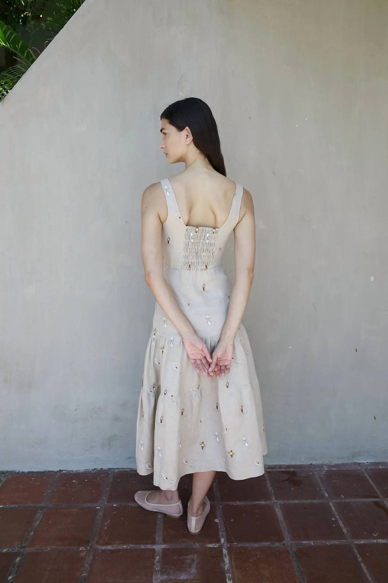 Project Adamo - Spitz Embroidered Midi Dress