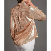 Umgee - Sequin Button Down Top