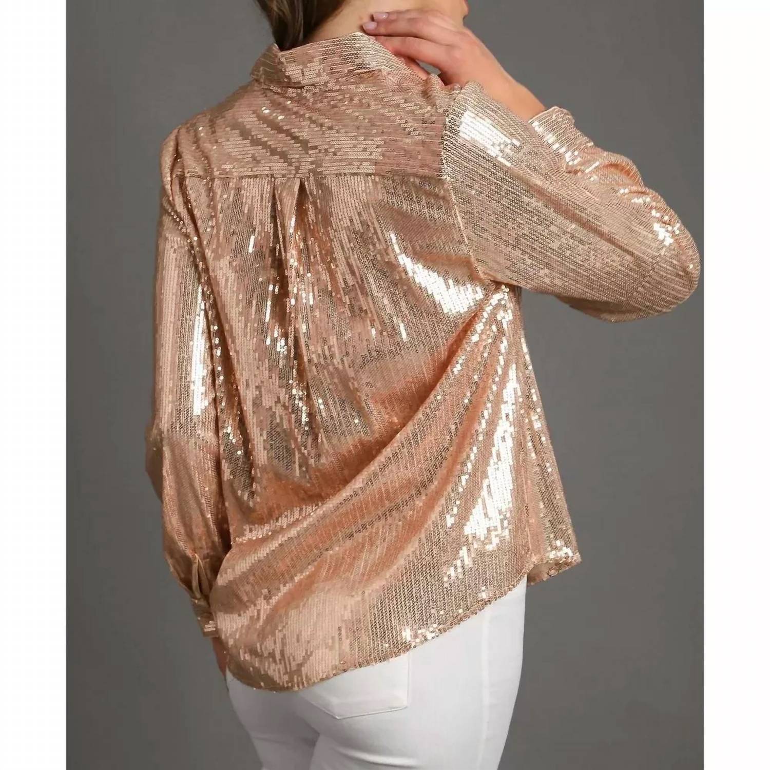 Umgee - Sequin Button Down Top