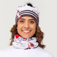 krimson klover Illustrated Beanie in apres anyone red - women's hat