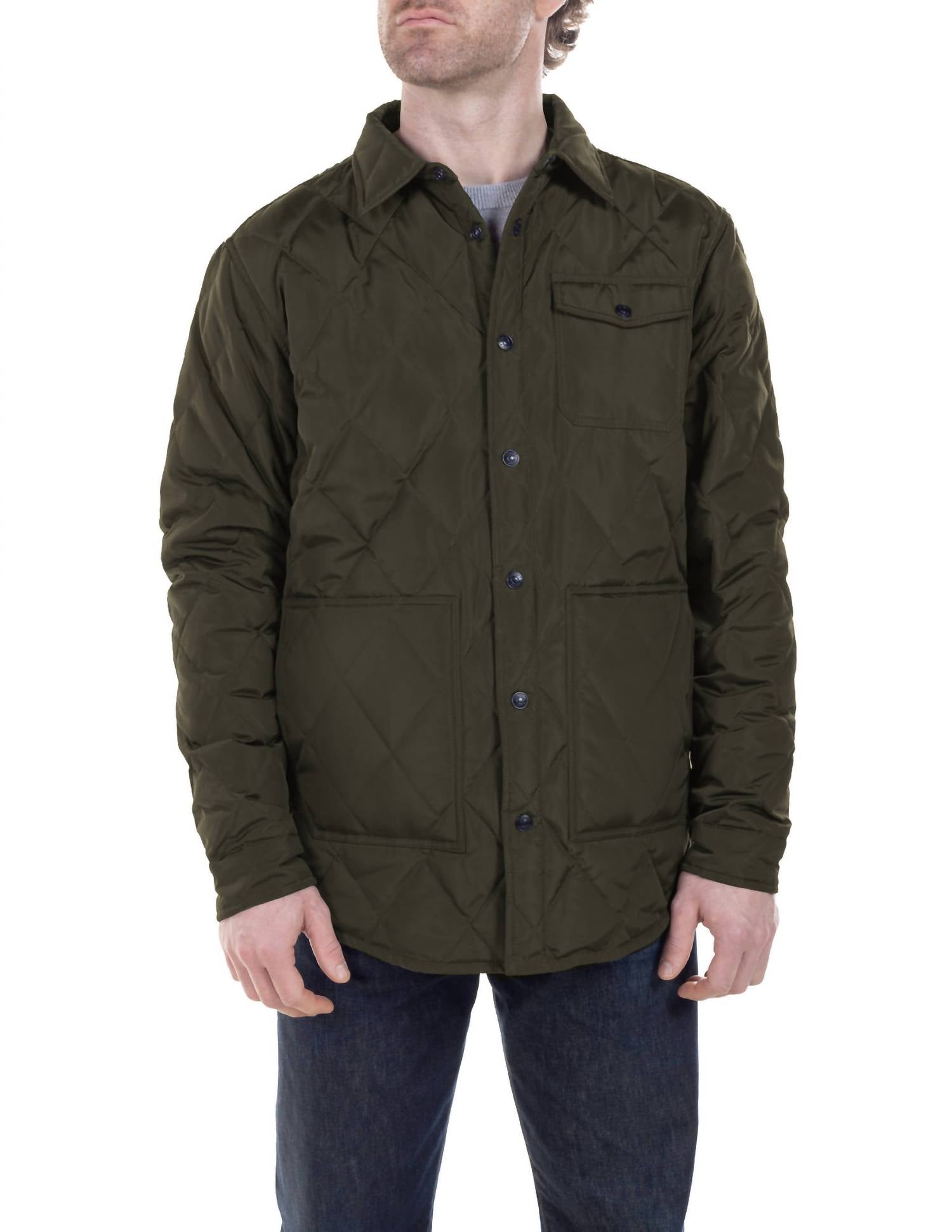 Schott N.Y.C. - Down-filled Quilted Shirt Jacket
