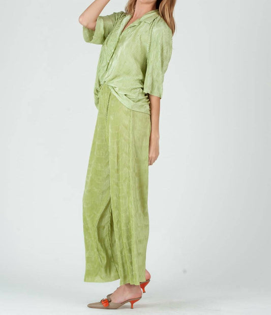 Lucca - RALEIGH BUTTON DOWN SET TOP AND PANT