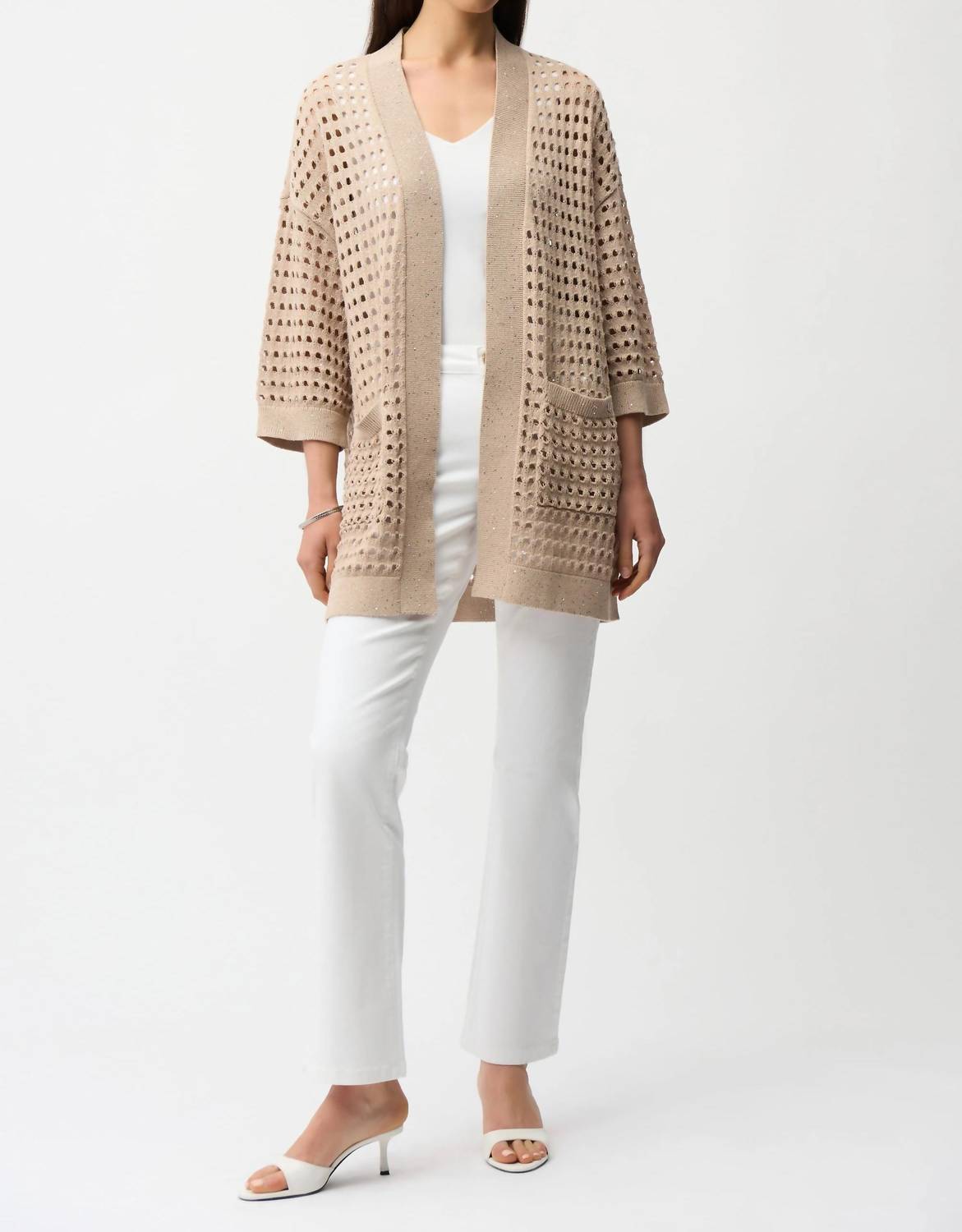 Joseph Ribkoff - Open Stitch Boxy Cardigan