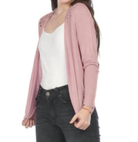 Papillon - Lace Back Long Sleeved Waterfall Cardigan