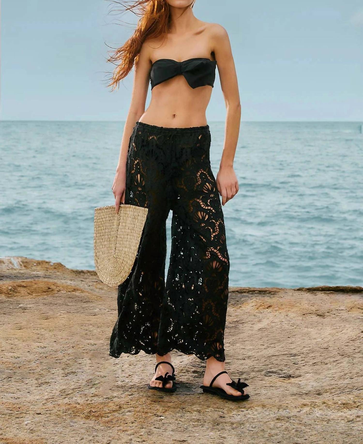 Farm Rio - Seashell Eyelet Pants
