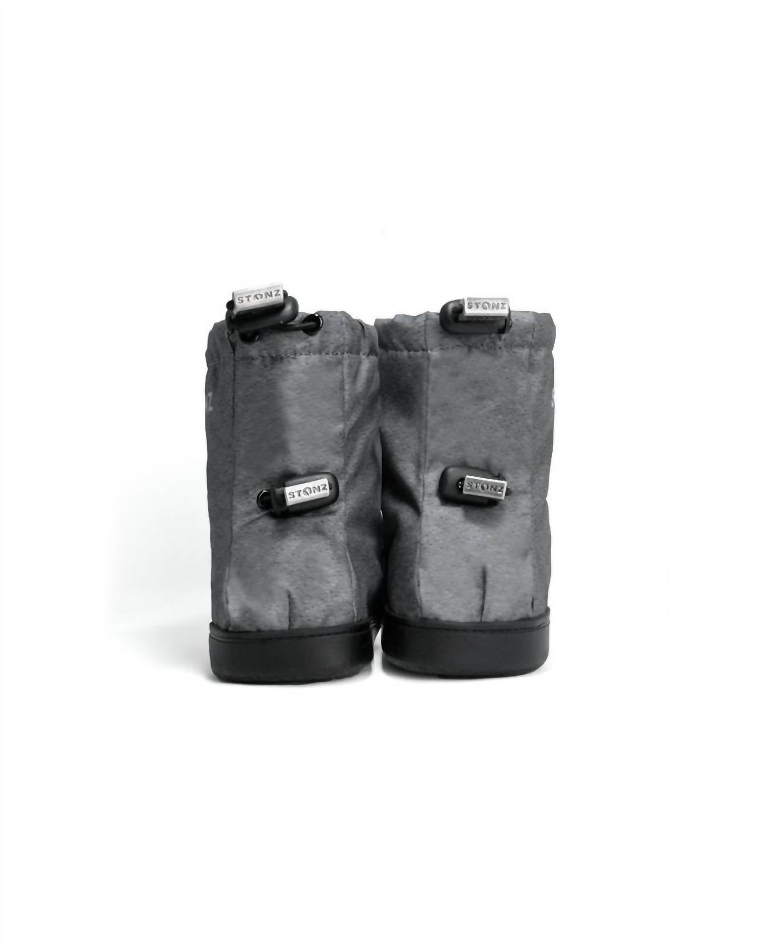Stonz Girl's Puffer Toddler Boots in heather grey - kids' boots - alternate view