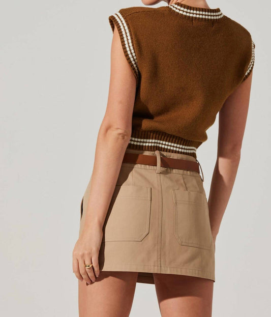 Astr - Kirby V-Neck Cropped Sweater Vest