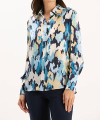 Tyler Boe - Chloe Silk Camo Blouse