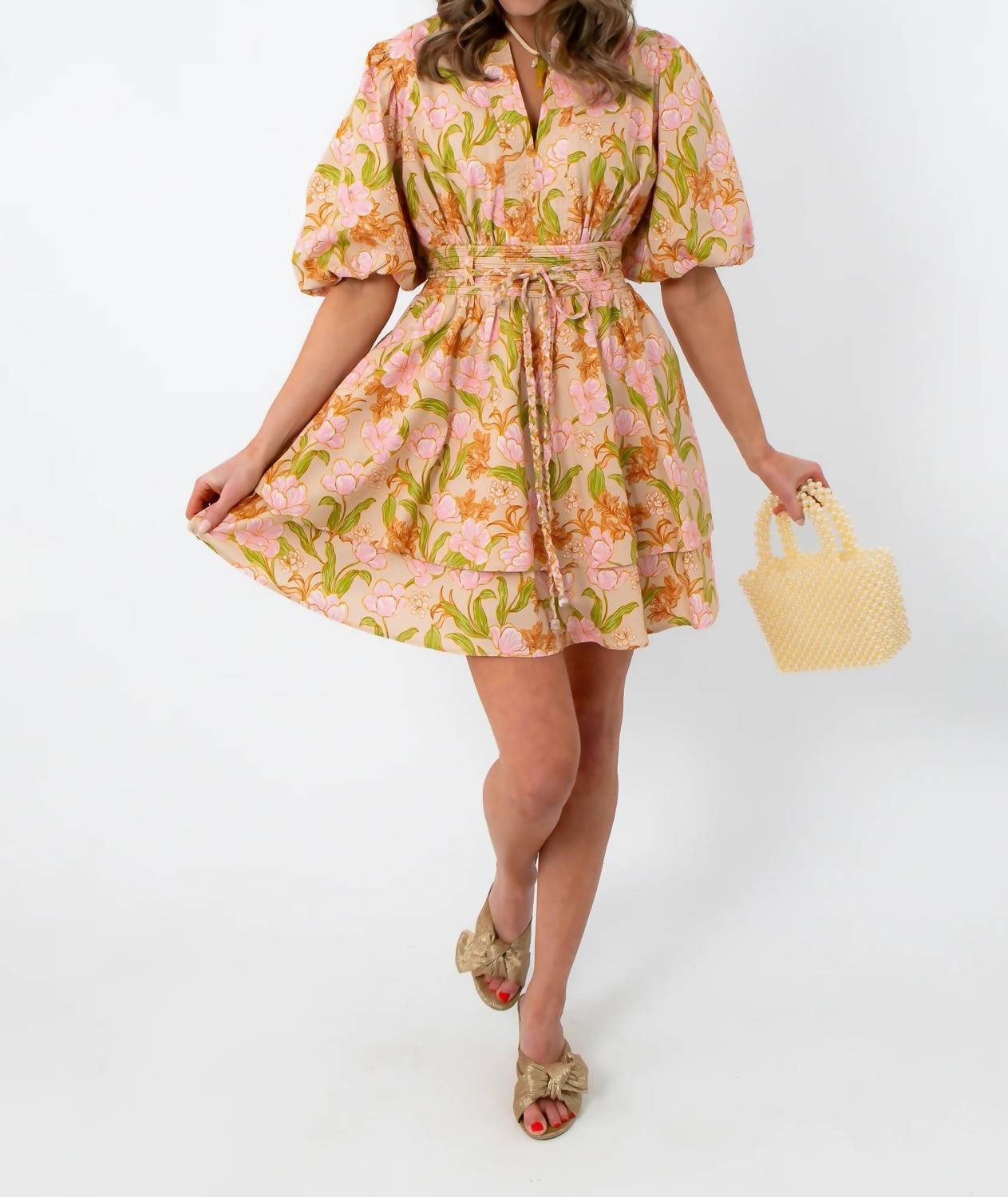 Strut & Bolt - Parisian Tulip Floral Mini Dress