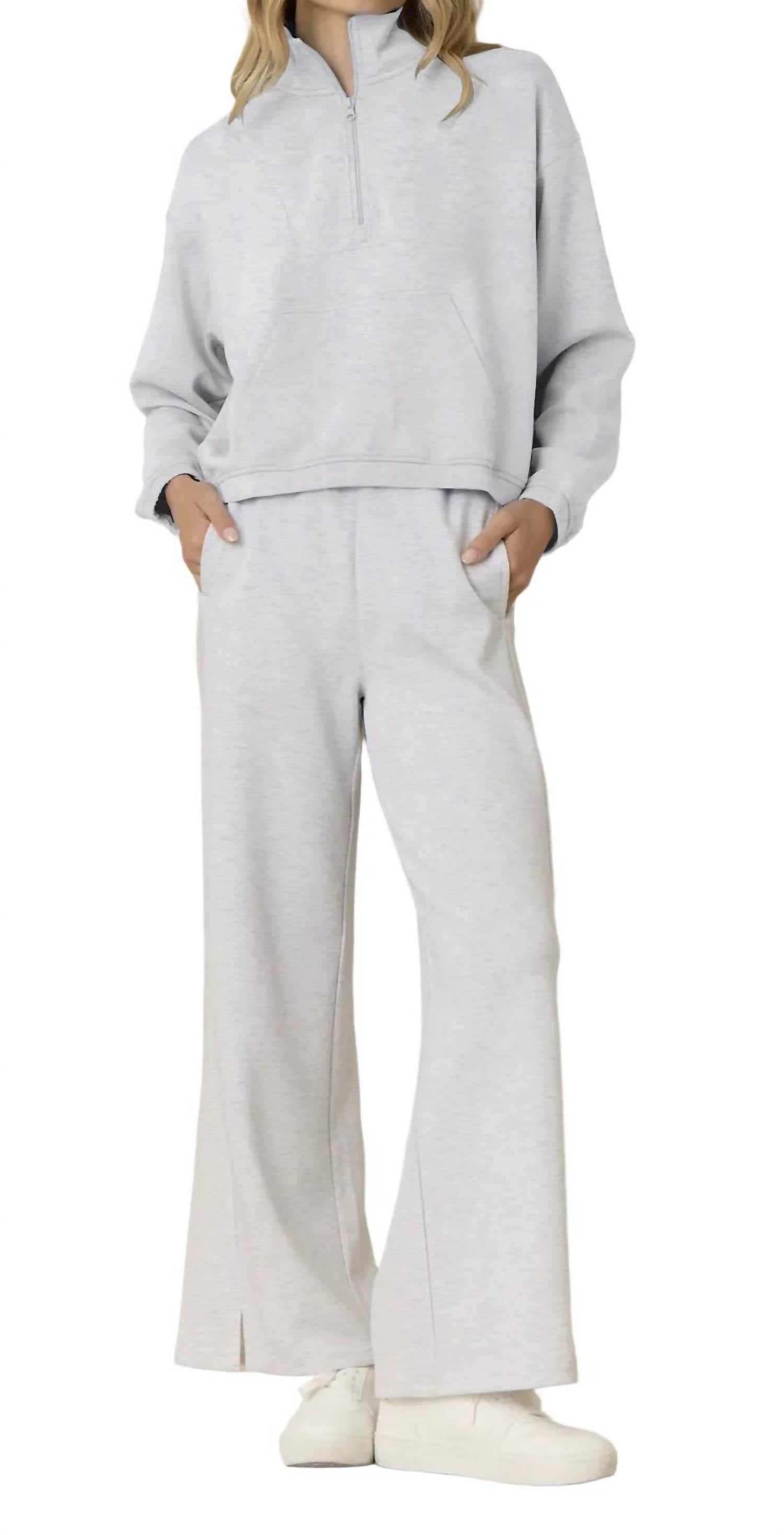 Vintage Havana - Women's Cloud Fleece Wide Leg Pant