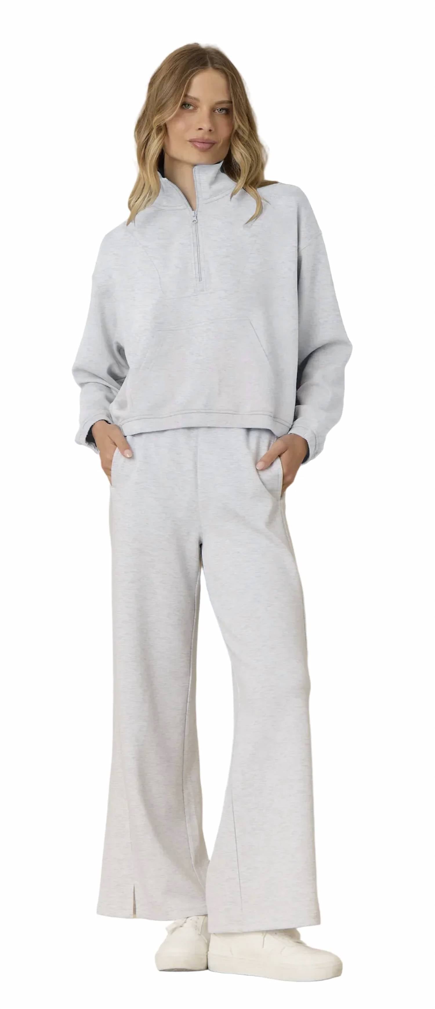 Vintage Havana - Women's Cloud Fleece Wide Leg Pant