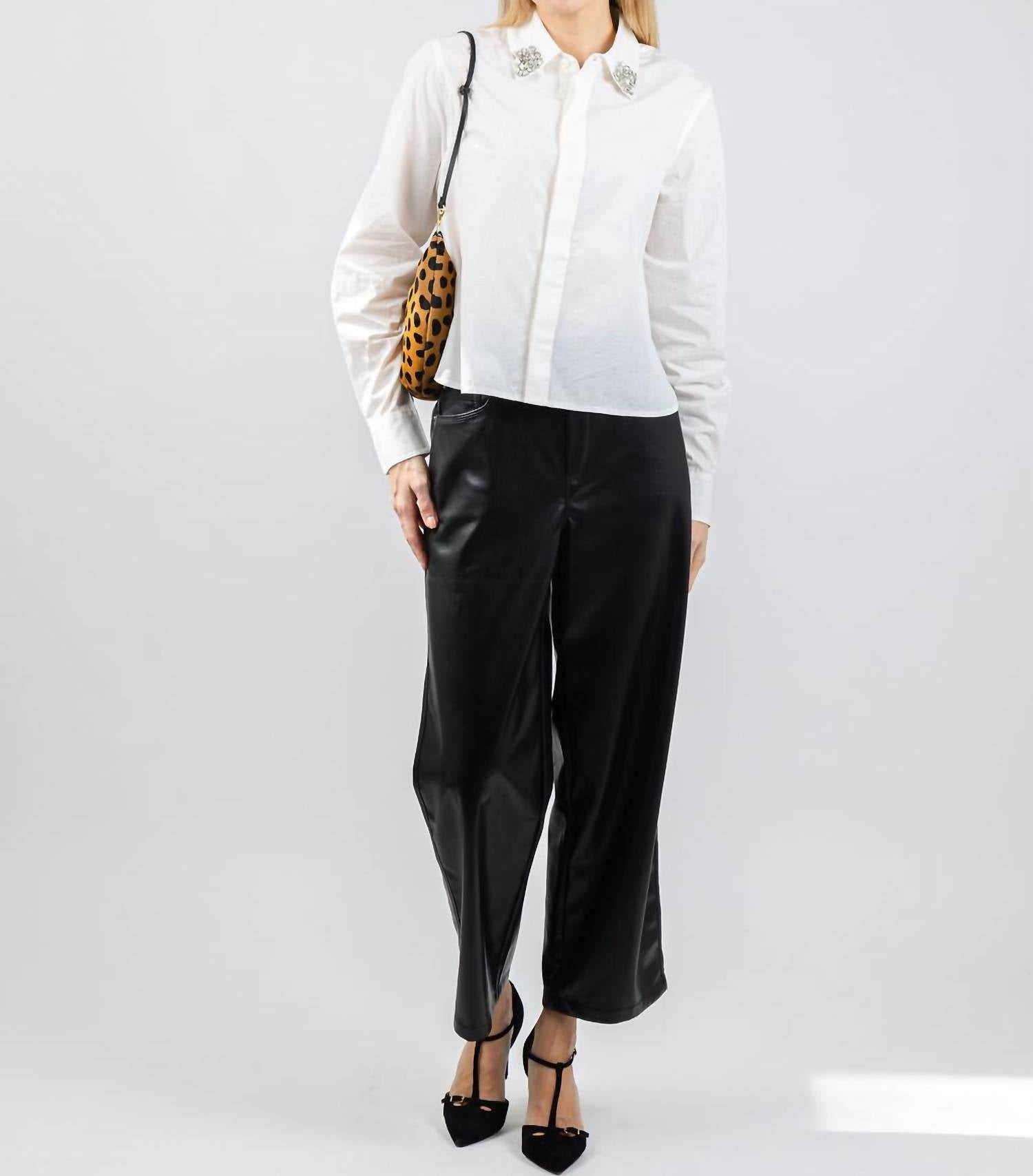 Mother - Honor Crystal Collar Shirt