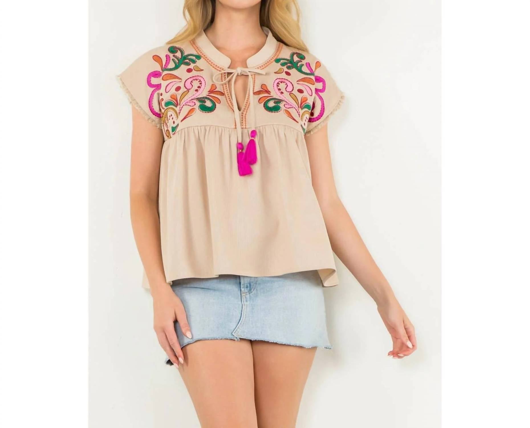 Thml - Emily Tassel Tie Top