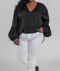Nouvelle / Silk95Five - Como V-neck Blouse - Plus