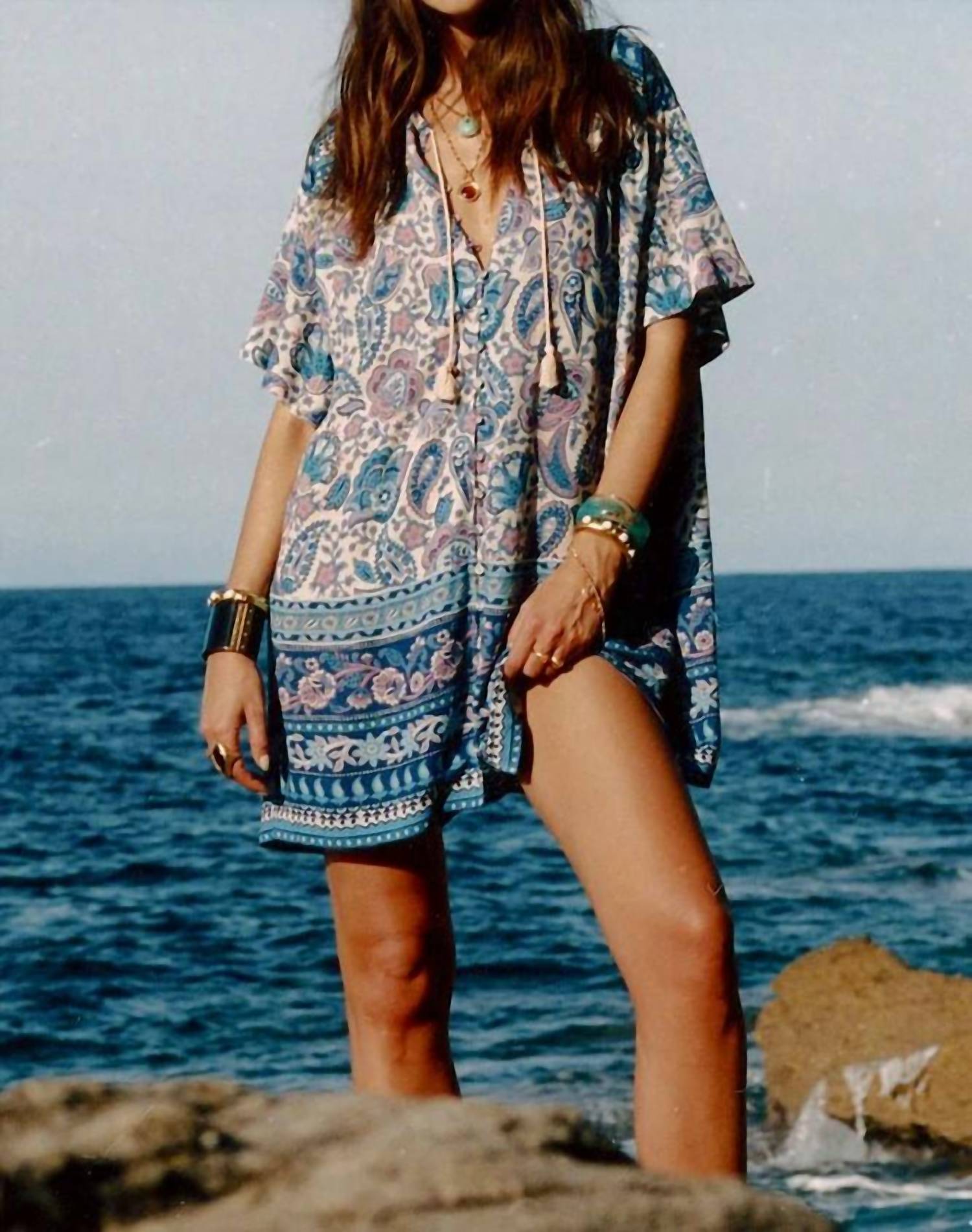 Spell - Marmont Flutter Tunic Mini Dress