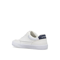 Sperry Kid's Boardwalk Sneaker in white - kids' sneaker - detail view