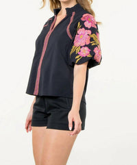 Thml - Floral Embroidered Top