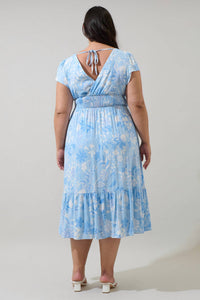 Sugarlips - Seraphina Floral Smocked Maxi Dress - Plus