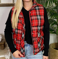 Jodifl - Plaid Puffer Vest