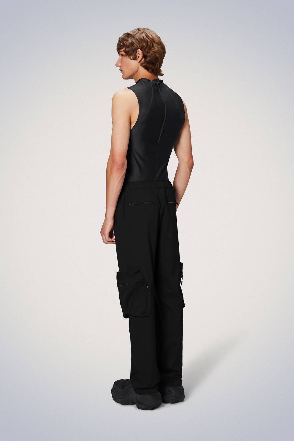Rains Tomar Pants in black - men's pants - detail view
