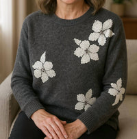 Picadilly - Floral Sequin Embroidered Top