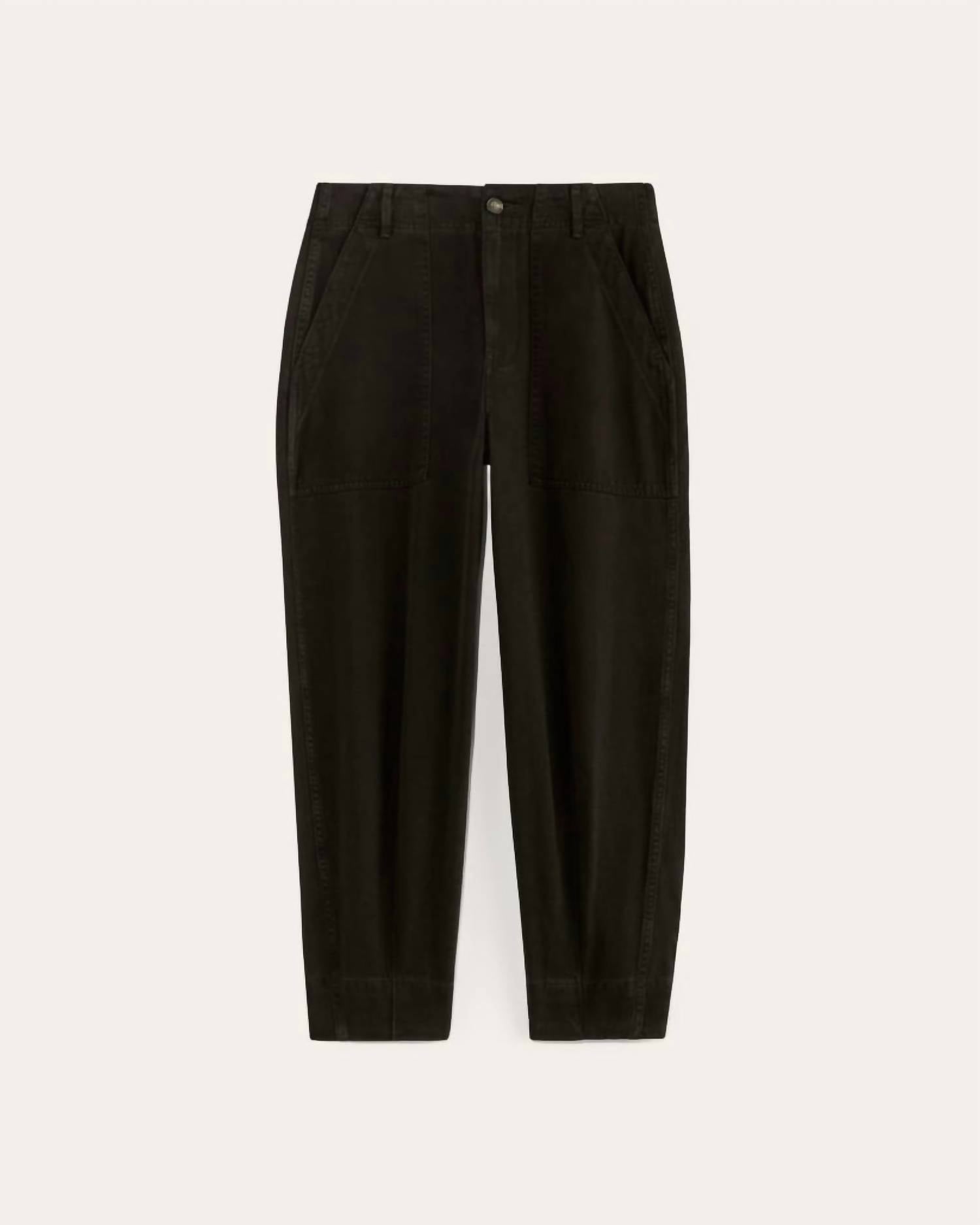 Everlane Straight Leg Utility Pants in buttersoft black - women's pants - view 4