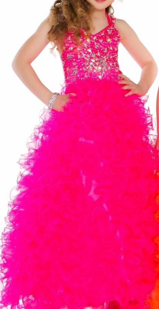 Mac Duggal - Girls Floor Length Pageant Gown