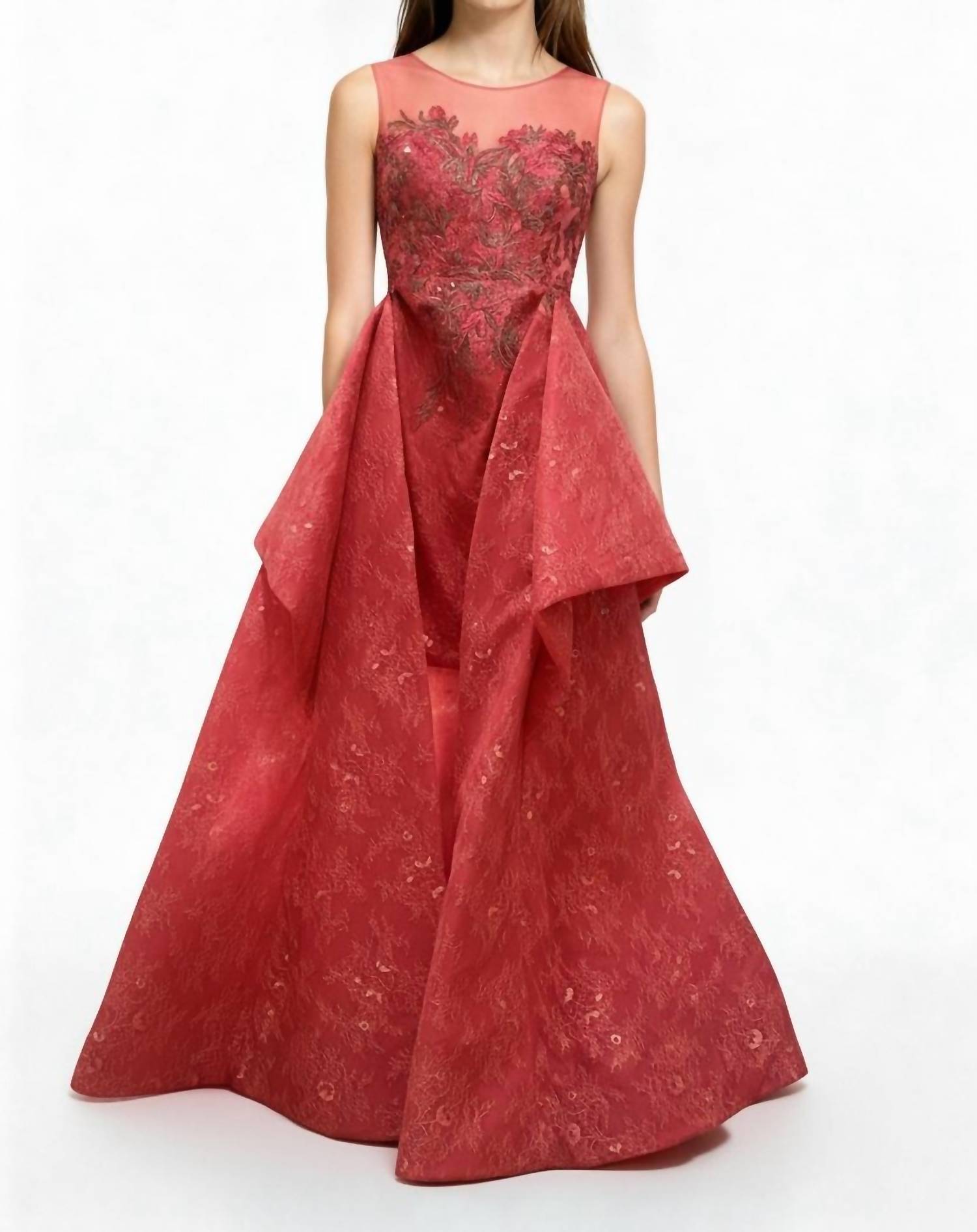 Saiid Kobeisy - Embroidered Evening Maxi Dress