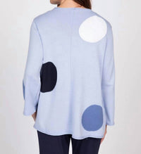 Olivia By Habitat - Full Circle Dot V-neck Sweater