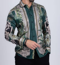 Barabas - Rage Look Rhinestone Long Sleeve Shirt